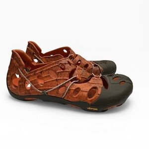Merrell Vibram Water Hiking Shoes Orange Black Cage Sandals Men's Size 12